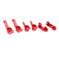 Miniatyrbilde 8 av 8: Front C Sete Styreblokker Koppblokker Bakakselbærer for Traxxas Slash 2WD 1/10 RC BilRød