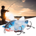 Miniatyrbild 7 av 8: Hard Fish Lure Bionic Cicada Shape fiskebete med roterande snurrar Propeller Diskantkrok 7,5 cmY238-10