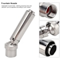 Miniatyrbilde 8 av 8: 1\" DN25 Display Frothy Foam Jet Fountain Nozzle Rustfritt Stål Vann Spray Sprinkle