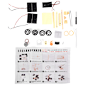 Pikkukuva 1 / 8: DIY-aurinkovoima tiedeauto, sähkömoottorin kokoonpano tiedekokeilu, aurinkovoima-autopaketti
