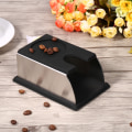 Miniatyrbillede 4 af 6: Kaffetamperholder Kaffepulvermaskine stativstativ Værktøj rustfrit stål silikone (sort)