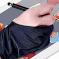 Miniatyrbillede 6 af 8: 2 stk Kapacitiv pen Stylus 2 i 1 ledende plasthoved gennemsigtig sugekop Touchscreen smartphonetilbehør