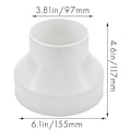 Miniatyrbillede 2 af 5: Ventilationsrør Reduceringsadapter Rørkanaladapter Rørforbindelse Til Inline Ventilationssystem(150