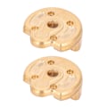 Pikkukuva 4 / 8: 2 kpl messinkiä raskas paino RC osat lisävaruste sopii Axial Capra1.9 UTB SCX10 III