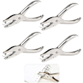 Miniatyrbillede 1 af 5: Enkelt Hulmaskine 3mm Hulmaskine 4 Stk. Metal Hulmaskine Tang Papir Hulmaskine Tang Enhuls Hulmaskine Tang
