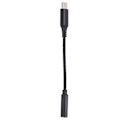 Pikkukuva 6 / 8: USB-C - 3,5 mm:n naaraspuhelinliitinsovitin, tyypin C kuulokeliitinsovitin, Aux-ääni, nailonpunottu kaapeli, musta