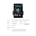 Miniatyrbillede 3 af 5: M6C Elektrisk Cykel LCD Display Meter 24V 36V 48V 60V E Scooter LCD Panel Farveskærm med USB kompatibel med M-B16