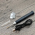 Miniatyrbild 1 av 5: USB-driven mini professionell elektronisk lödpenna kit med metallstativ - Perfekt för olika reparationer