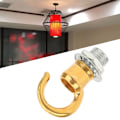 Miniatyrbild 6 av 8: 10 st zinklegering öppningsbar lykta ljuskrona hängande ring krok ljus DIY dekoration tillbehör elektrofores guld