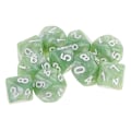 Pikkukuva 3 / 5: 10 kpl 10-sivuista noppaa D10 Monitahoiset nopat Dungeons and Dragons -peliin Vihreä