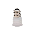 Miniatyrbillede 2 af 5: E12 til E14 Pære Lampeholder Adapter Fatningskonverter Lysbase Kandelaber Hvid