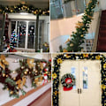 Miniatyrbillede 5 af 5: Juleguirlande, 2,7 m skorstene trapper dekoreret guirlander LED lys ornament julekrans til boligdekoration (rød)