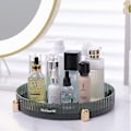 Miniatyrbillede 1 af 5: 360 Rotating Green Makeup Organizer og parfumebakke til toiletvask og hudpleje