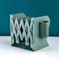Miniatyrbillede 1 af 5: Teleskopisk sammenfoldelig bogreol Desktop-opbevaringsorganisering til studerende (grøn)