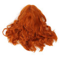 Miniatyrbild 1 av 8: Peruk Värmebeständig Soft Touch Mångsidig Orange Curly Peruk med Air Bangs för Halloween Konserter Temafester Bröllop Datum