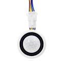 Miniatyrbild 3 av 5: Justerbar Infraröd Mini Rörelsesensor Ljusströmbrytare - Smart Detektion - 110-220v PIR Sensor - Tidsfördröjning
