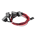Pikkukuva 6 / 8: RC Crawler Roof Lights LEDs Light Bar Lamp lisävaruste Axial scx10 Traxxas trx-4 autolle (valkoinen)