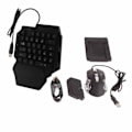 Miniatyrbild 4 av 8: Bärbar Mini Gaming Tangentbord Mus USB RGB Handledsstöd Halv Hand 35 Keys Tangentbord Mus med Converter för Android för IOS