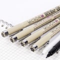 Miniatyrbilde 6 av 8: 6 stk Fine Tip Penner Glansfull Skriving 13,5 cm Lengde Vanntette Linjetegningspenn for Kunstprosjekter