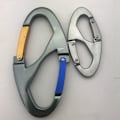 Miniatyrbild 3 av 7: Aluminiumlegering Utomhus Bergsklättring Karabiner Multifunktionellt Säkert Låsspänne