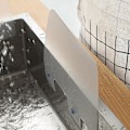 Miniatyrbild 4 av 5: Stänkskydd för diskho, Vattenskydd för kök, Stark sugpropp Stänkskydd bakom kran, Stänkskydd för köksö