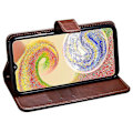 Miniatyrbillede 4 af 5: Til Samsung Galaxy A15 5G Etui Crazy Horse Tekstur Læder Wallet Cover-B6 Sort