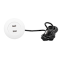 Pikkukuva 3 / 8: Sohvan USB latausliitäntä Uppoasennus Asennus Kaksi USB latausporttia Kotikäyttöön tarkoitettu Valkoinen