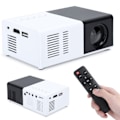 Pikkukuva 3 / 8: Mustavalkoinen LED-projektori, kannettava, 100-240 V:n pistokkeella