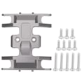 Miniatyrbild 1 av 8: RC-växellådsfäste i aluminiumlegering, chassibasplåthållare för Axial SCX24 90081 1/24 RC-bilTitanium