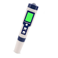 Miniatyrbillede 1 af 4: 5-i-1 Elektronisk pH-måler, Mål pH & TDS & EC Saltholdighed & Temperatur Vandkvalitetstester, LCD-display og læsenøjagtighed-B