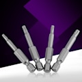 Pikkukuva 4 / 7: 8 kpl 1/4" kuusiovarsi T8-T40 50mm pitkä teräsmagneettinen turvatähti ruuvitaltan set