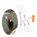 Miniatyrbilde 6 av 8: Rustfritt stål Heavy Duty fiskefangststreng med 5 låseknapper Nylontau flyter