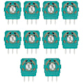 Miniatyrbild 1 av 5: Paket med 10st 3d Analog Joystick Potentiometrar Ersättning kompatibel Ps5 Controller-C
