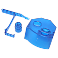 Miniatyrbilde 2 av 8: Fjernlagringskortmonteringssett Varmeavledning 3D-utskrift Lagringskortforlengeradapter for Dreamcast GDEMU Transparent Blå