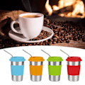Miniatyrbillede 3 af 8: 500 ml rustfrit bærbart mælkete-krus kaffekrus vandflaske til hjemmet rejser
