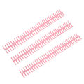 Miniatyrbilde 2 av 8: 10 stk 34 hull bindersrygg i plast, avtakbare løse bladringer, 12 mm diameter, rosa