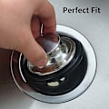 Miniatyrbild 3 av 5: Diskproppar, Diskho i rostfritt stål, Stor bred kant 85 mm (3-pack)
