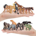 Miniatyrbillede 5 af 7: 12 stk. Dyrefigur Model Jungle Dyr Legetøj Sæt Kunstig Vild Dyr Læring Skov Dyr Legetøj Playset til Børn Børn