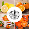 Miniatyrbillede 5 af 5: Citruspresser, Manuel citruspresser 304 rustfrit stål, tåler opvaskemaskine, citronpresser rotationspres nem at rengøre til presning af citroner, appelsiner, grønt