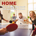 Miniatyrbilde 3 av 5: Uttrekkbart Ping Pong Nett med Stativ, Perfekt for Ping Pong Bord, Skrivebord, Kjøkken eller Spisebord