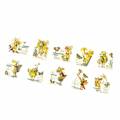 Miniatyrbillede 6 af 8: 30 ark vintage fe-stickers, blomster fe-stickers til scrapbog, junk journal-artikler, DIY-håndværk, album, bærbare computere, gule