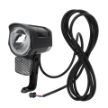 Miniatyrbilde 5 av 8: Elektrisk sykkellys foran DC12V til 72V LED-lys SM-plugg 2-piners holdbar ABS Ebike frontlykt for elektrisk sykkel