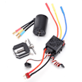 Pikkukuva 4 / 8: 3650 4300KV vedenpitävä harjaton moottori 60A ESC-moottorin hammaspyörän ulosvetimellä Combo-sarja 1/10 1/8 RC-autoon