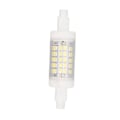 Miniatyrbild 6 av 8: R7s LED-lampa 80 mm 5 W dubbeländad strålkastare med 60 LED 6000 K vitt ljus majsbelysning för utbyte 220 V