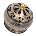 Miniatyrbillede 3 af 8: Røgelsegryde Bronze 12 timers model Legeringsmateriale Nem rengøring Dekorativt metal røgelsesbrændingsstativ til teværelsesdekoration