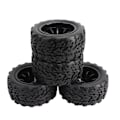 Pikkukuva 2 / 8: 4 kpl RC-auton renkaat Kumista Musta RC-renkaat ja vanteet Sarja TRAXXAS SLASH RC Short Course Truck 1/10