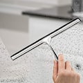 Pikkukuva 3 / 5: Suihku seinäkoukulla, itseliimautuva kylpyhuoneen lasta, ei porausta, lasin kuivain, teräs, yksiosainen, hopea