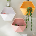 Miniatyrbild 6 av 8: Hexagonal vägghylla Geometrisk Hexagonal förvaringshylla Enkel geometrisk vägg flytande hylla