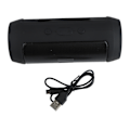Miniatyrbilde 1 av 8: Bærbar Bluetooth-høyttaler FM-radio innebygd HD-støydempende mikrofon HiFi Heavy Bass Mini Bluetooth-høyttaler for skrivebord svart for E2mini