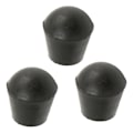 Miniatyrbilde 8 av 8: 3 STK krykkespisser 22 mm indre diameter gummimateriale Innebygd kobberplate spadestokkspisser for utskifting